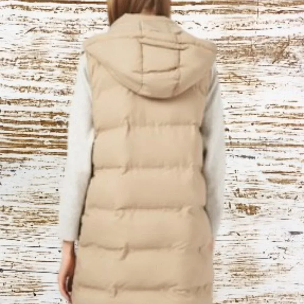 Zara Women's jacket VEST SIZE XS Beige 0304/694/170